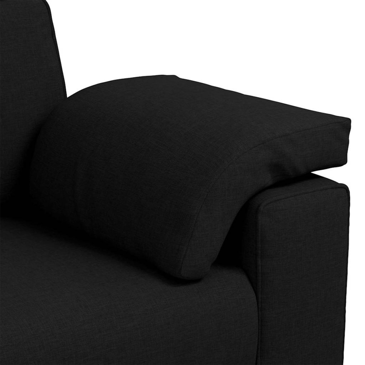 vidaXL Διθέσιος καναπές Μαύρο 180 cm ύφασμα