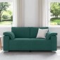 vidaXL Διθέσιος καναπές Σκούρο Πράσινο 180 cm ύφασμα