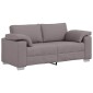 vidaXL Διθέσιος καναπές Taupe 180 cm ύφασμα