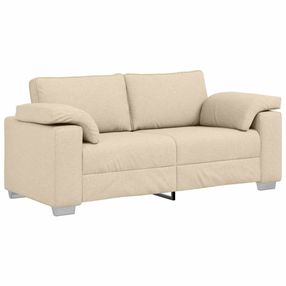vidaXL Διθέσιος καναπές Κρεμ 180 cm ύφασμα