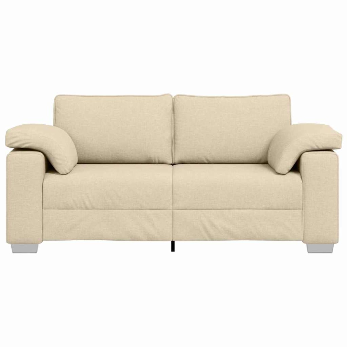 vidaXL Διθέσιος καναπές Κρεμ 180 cm ύφασμα
