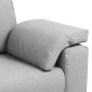 vidaXL Διθέσιος καναπές Σκίουρος Γκρί 180 cm ύφασμα