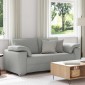 vidaXL Διθέσιος καναπές Σκίουρος Γκρί 180 cm ύφασμα