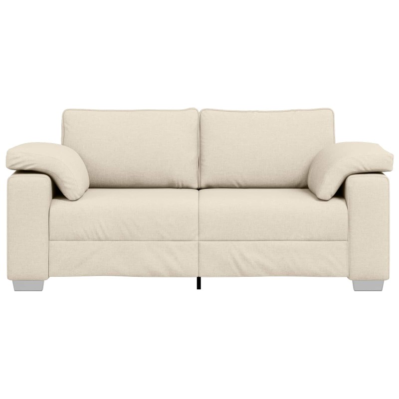 vidaXL Καναπές 2 ατόμων Μπεζ 180 cm Ύφασμα μείγματος λινών
