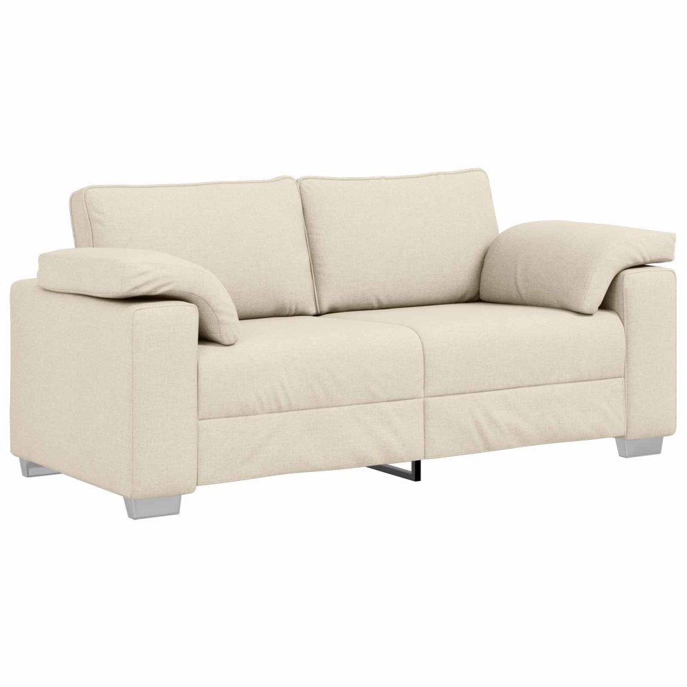 vidaXL Καναπές 2 ατόμων Μπεζ 180 cm Ύφασμα μείγματος λινών