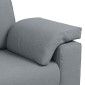 vidaXL 3-Θέσιος καναπές Ανοιχτό γκρι 220 cm ύφασμα