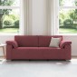 vidaXL 3-Θέσιος καναπές Κόκκινο 220 cm ύφασμα