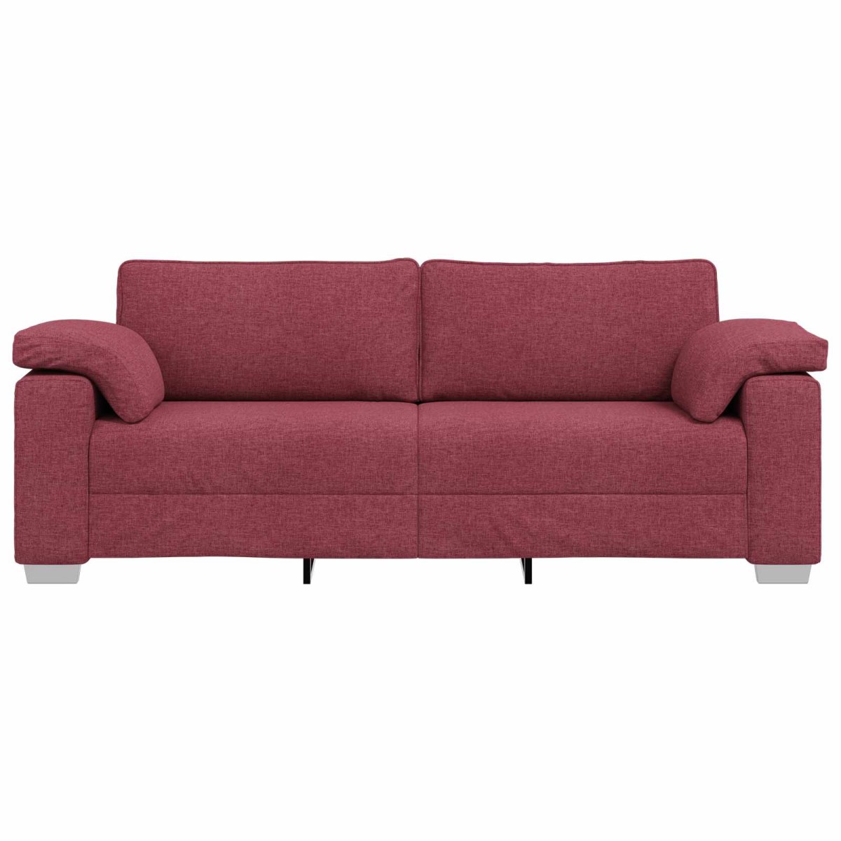 vidaXL 3-Θέσιος καναπές Κόκκινο 220 cm ύφασμα