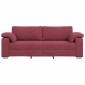 vidaXL 3-Θέσιος καναπές Κόκκινο 220 cm ύφασμα