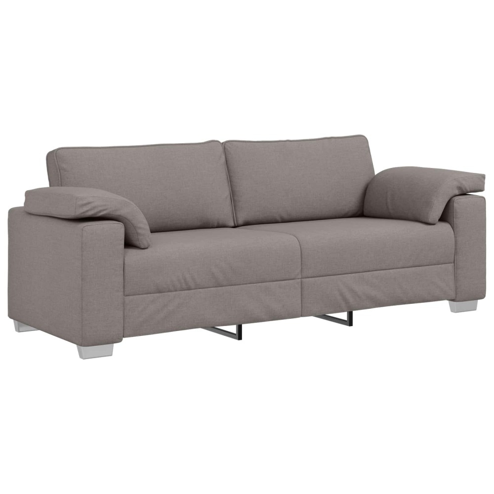 vidaXL 3-Θέσιος καναπές Taupe 220 cm ύφασμα