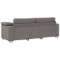 vidaXL 3-Θέσιος καναπές Taupe 220 cm ύφασμα
