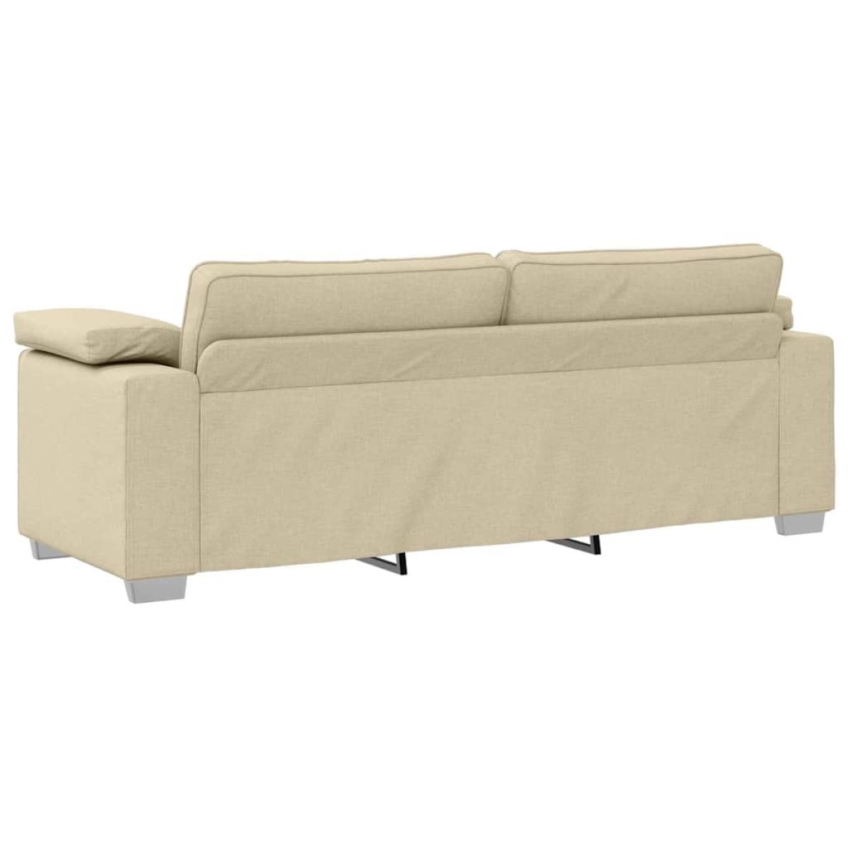 vidaXL 3-Θέσιος καναπές Κρεμ 220 cm ύφασμα