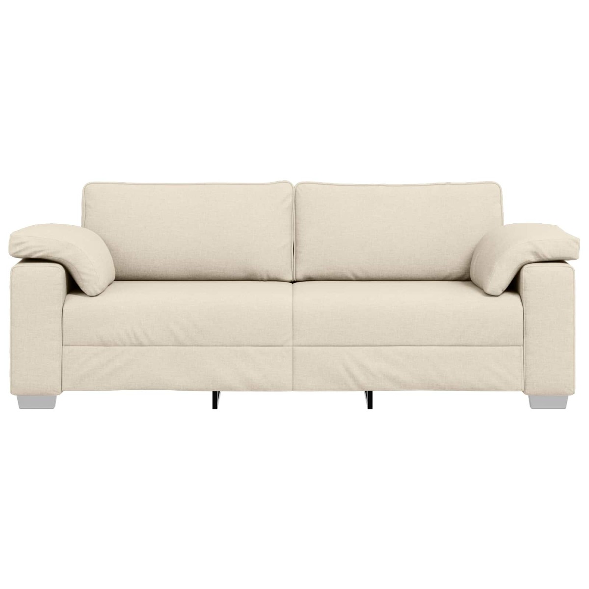 vidaXL 3-Θέσιος καναπές Μπεζ 220 cm Ύφασμα μείγματος λινών