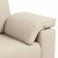 vidaXL 3-Θέσιος καναπές Μπεζ 220 cm Ύφασμα μείγματος λινών