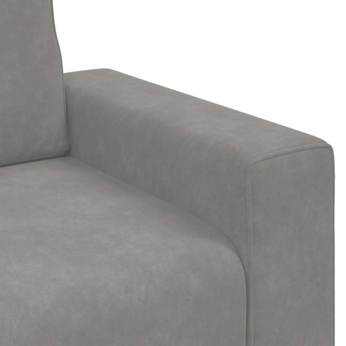vidaXL Πολυθρόνα Ανοιχτό Γκρι Βελούδινη 100 x 77 x 82 εκ.