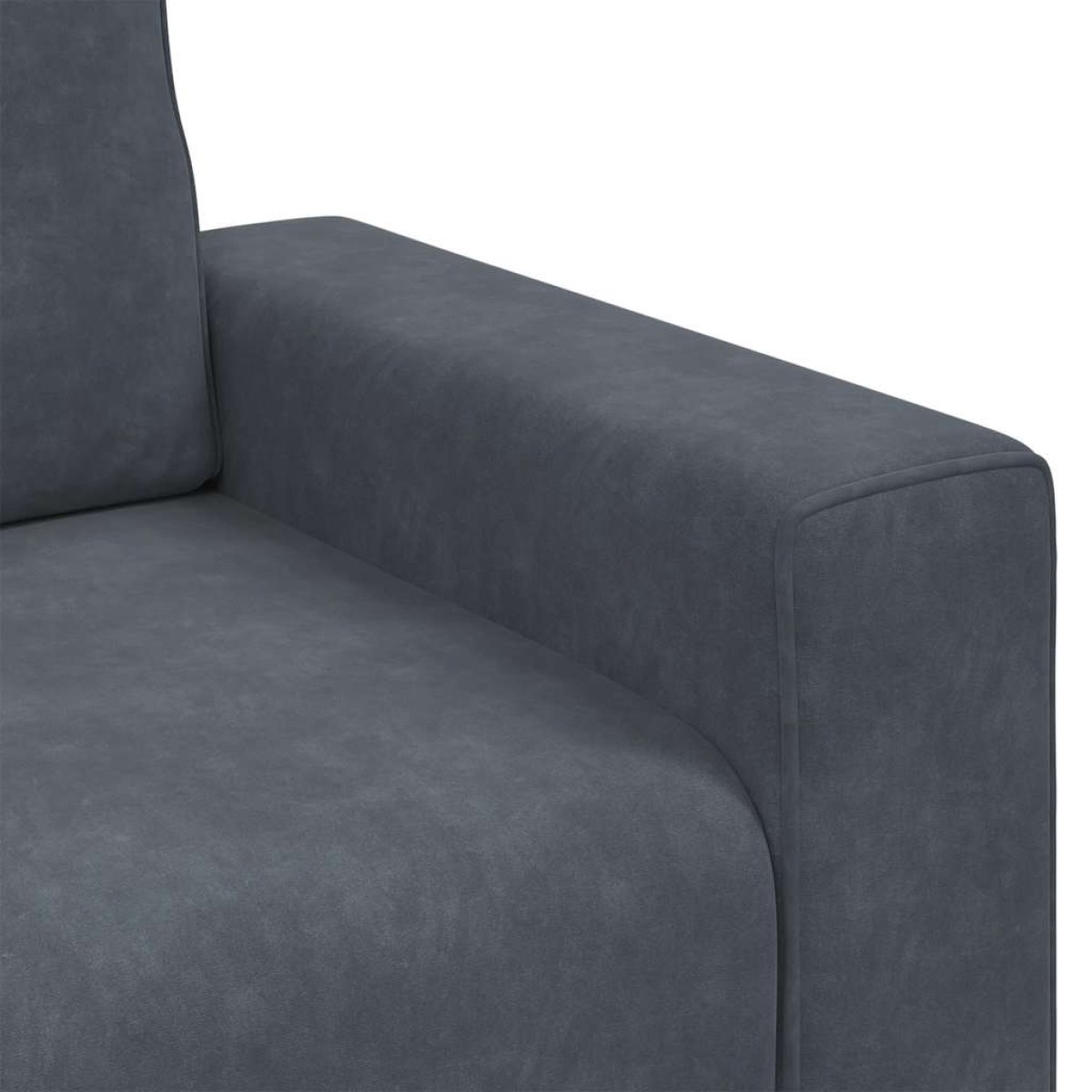 vidaXL Πολυθρόνα Σκούρο Γκρι Βελούδινη 100 x 77 x 82 εκ.