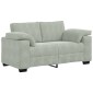 vidaXL Καναπές Διθέσιος Ανοιχτό Γκρι Βελούδο 160 x 77 x 82 εκ.