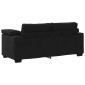 vidaXL Καναπές Διθέσιος Μαύρος Βελούδινος 180 x 77 x 82 εκ.