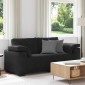 vidaXL Καναπές Διθέσιος Μαύρος Βελούδινος 180 x 77 x 82 εκ.