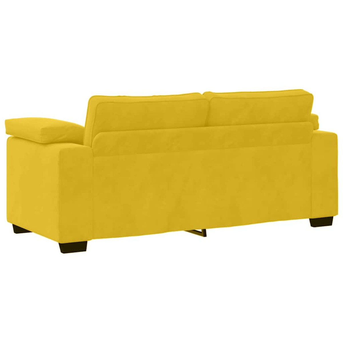 vidaXL Καναπές-Διθέσιος Κίτρινος Βελούδος 180 x 77 x 82 εκ.