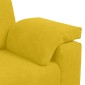 vidaXL Καναπές-Διθέσιος Κίτρινος Βελούδος 180 x 77 x 82 εκ.