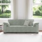 vidaXL Τριθέσιος Καναπές Ανοιχτό Γκρι 220x77x82 εκ. Βελούδο