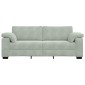 vidaXL Τριθέσιος Καναπές Ανοιχτό Γκρι 220x77x82 εκ. Βελούδο