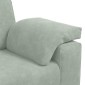vidaXL Τριθέσιος Καναπές Ανοιχτό Γκρι 220x77x82 εκ. Βελούδο