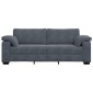vidaXL Τριθέσιος Καναπές Σκούρο Γκρι 220x77x82 εκ. Βελούδο