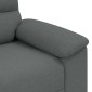 vidaXL Διθέσιος Καναπές Σκούρο Γκρι 160x81x84 εκ. Ύφασμα