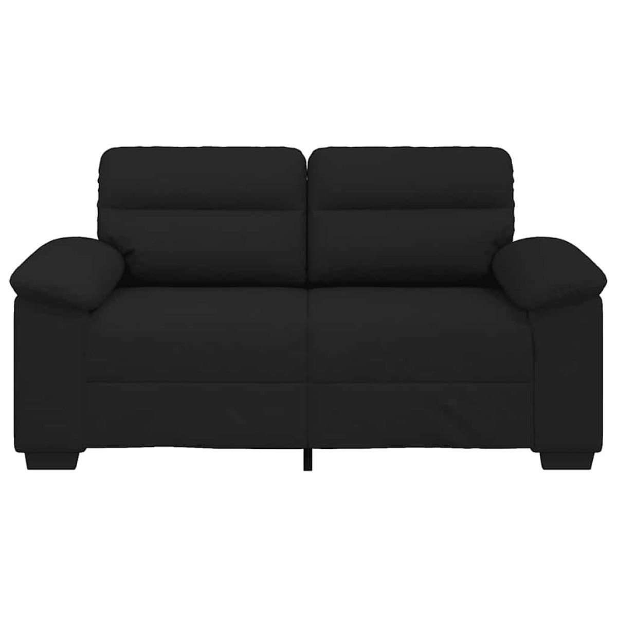 vidaXL Διθέσιος Καναπές Μαύρος 160x81x84 εκ. Ύφασμα