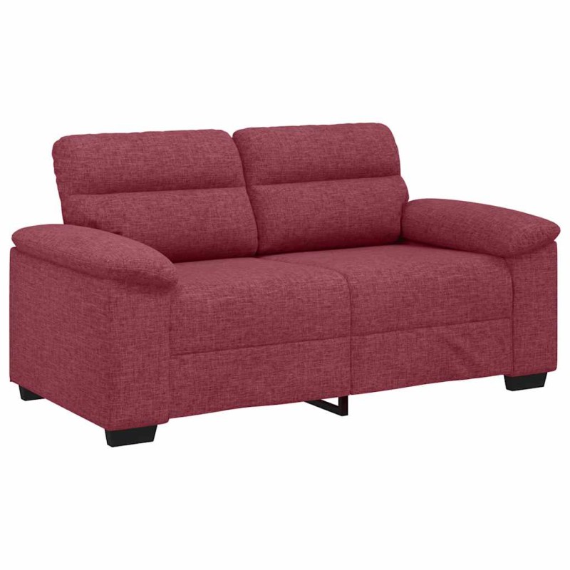 vidaXL Διθέσιος Καναπές Κόκκινος 160x81x84 εκ. Ύφασμα