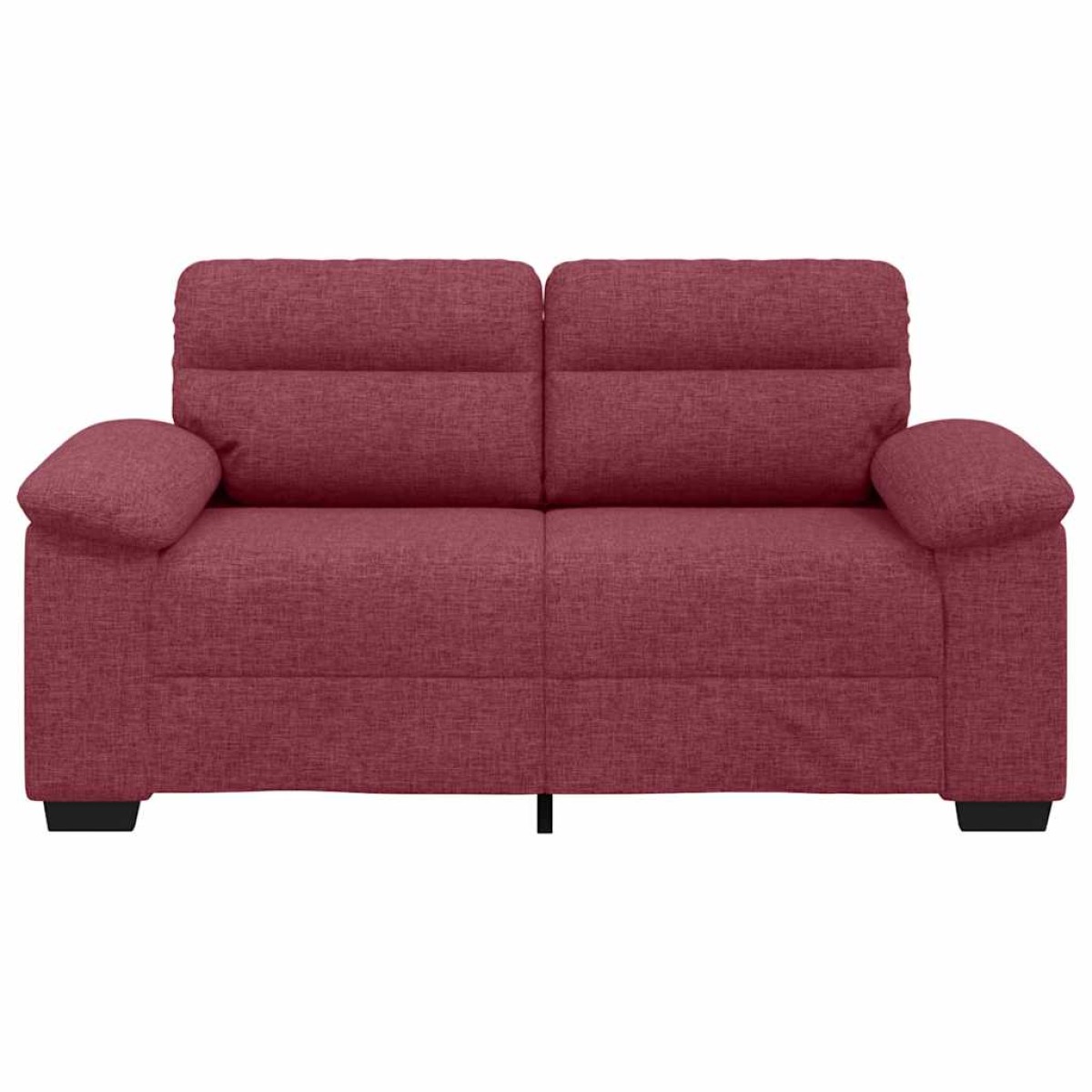 vidaXL Διθέσιος Καναπές Κόκκινος 160x81x84 εκ. Ύφασμα