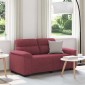 vidaXL Διθέσιος Καναπές Κόκκινος 160x81x84 εκ. Ύφασμα