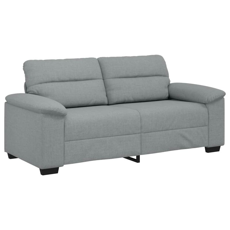 vidaXL Διθέσιος Καναπές Ανοιχτό Γκρι 180x81x84 εκ. Ύφασμα