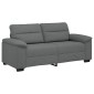 vidaXL Διθέσιος Καναπές Σκούρο Γκρι 180x81x84 εκ. Ύφασμα