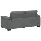 vidaXL Διθέσιος Καναπές Σκούρο Γκρι 180x81x84 εκ. Ύφασμα