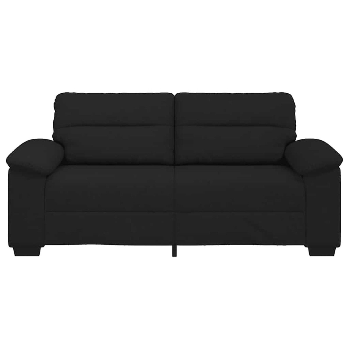 vidaXL Διθέσιος Καναπές Μαύρος 180x81x84 εκ. Ύφασμα