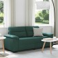 vidaXL Διθέσιος Καναπές Σκούρο Πράσινο 180x81x84 εκ. Ύφασμα