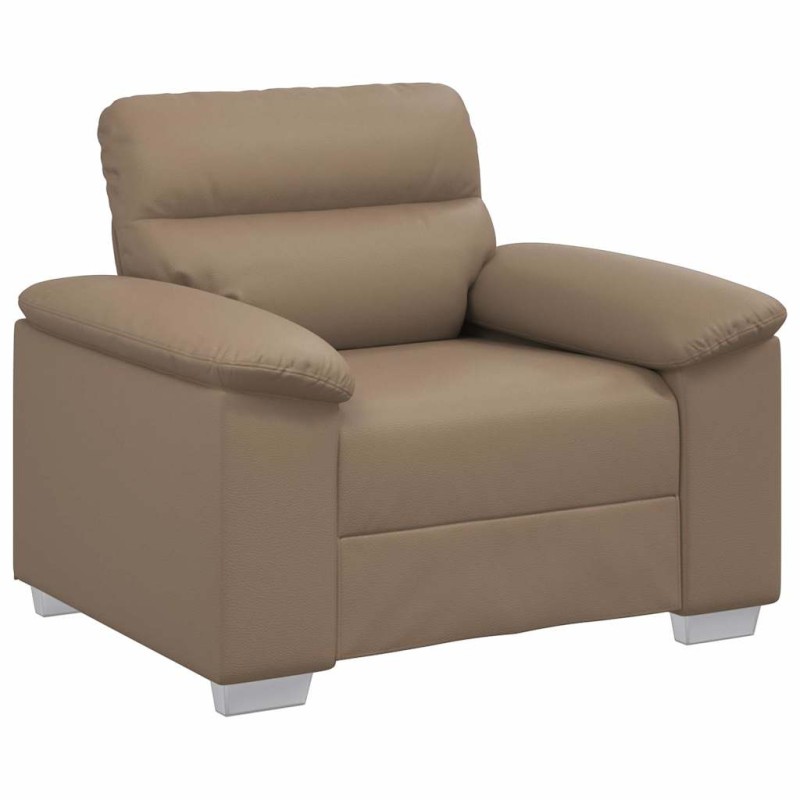 vidaXL Πολυθρόνα-Καναπέ Cappuccino 100x81x84 εκ. από Συνθετικό Δέρμα