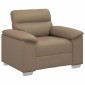 vidaXL Πολυθρόνα-Καναπέ Cappuccino 100x81x84 εκ. από Συνθετικό Δέρμα
