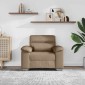 vidaXL Πολυθρόνα-Καναπέ Cappuccino 100x81x84 εκ. από Συνθετικό Δέρμα