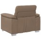 vidaXL Πολυθρόνα-Καναπέ Cappuccino 100x81x84 εκ. από Συνθετικό Δέρμα