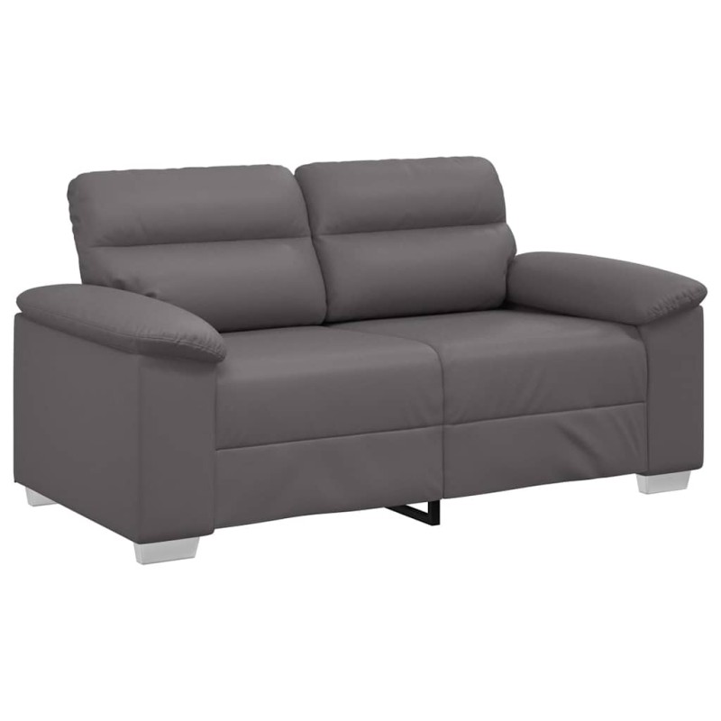vidaXL Διθέσιος Καναπές Γκρι 160x81x84 εκ. από Συνθετικό Δέρμα