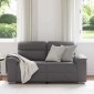 vidaXL Διθέσιος Καναπές Γκρι 160x81x84 εκ. από Συνθετικό Δέρμα