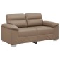 vidaXL Διθέσιος Καναπές Cappuccino 160x81x84 εκ. από Συνθετικό Δέρμα