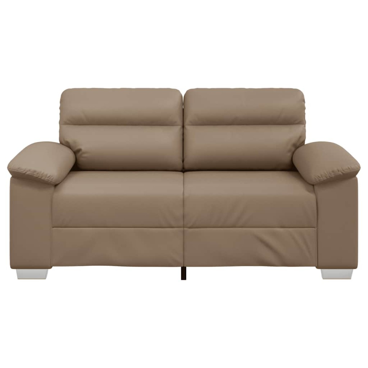 vidaXL Διθέσιος Καναπές Cappuccino 160x81x84 εκ. από Συνθετικό Δέρμα