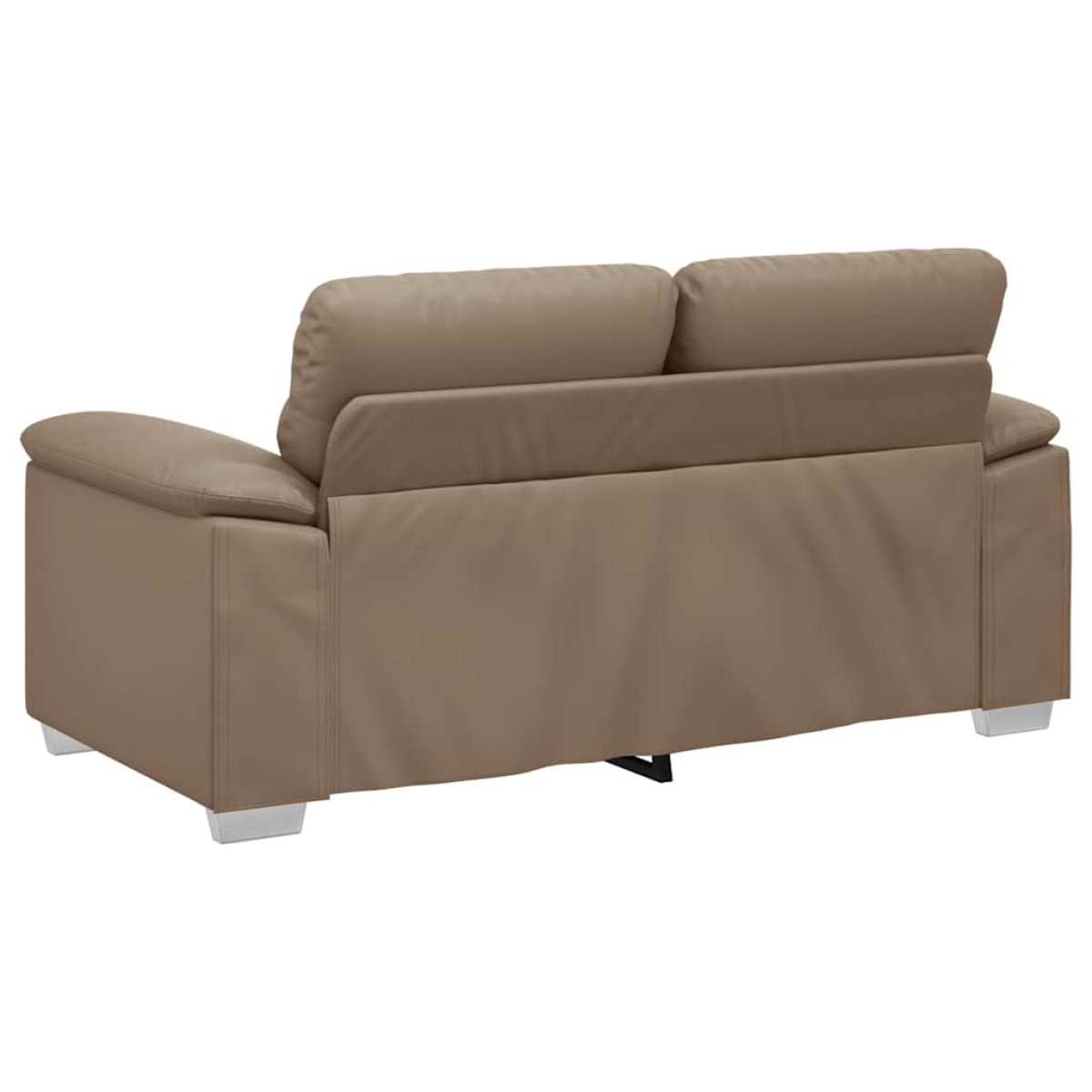 vidaXL Διθέσιος Καναπές Cappuccino 160x81x84 εκ. από Συνθετικό Δέρμα