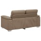 vidaXL Διθέσιος Καναπές Cappuccino 160x81x84 εκ. από Συνθετικό Δέρμα