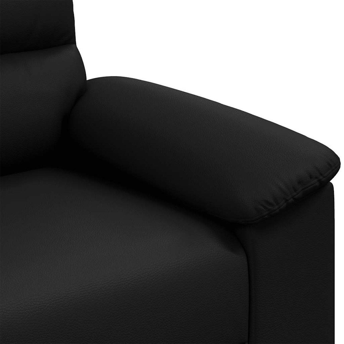 vidaXL Διθέσιος Καναπές Μαύρος 160x81x84 εκ. από Συνθετικό Δέρμα